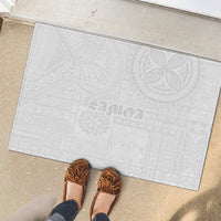 Samoa Lotu Tamaiti Rubber Doormat Tribal Tatau with Siapo Pattern