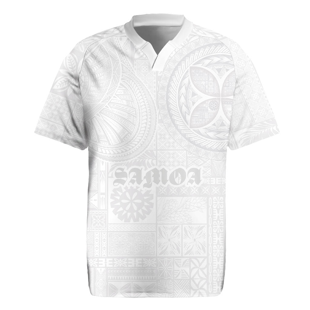 Samoa Lotu Tamaiti Rugby Jersey Tribal Tatau with Siapo Pattern