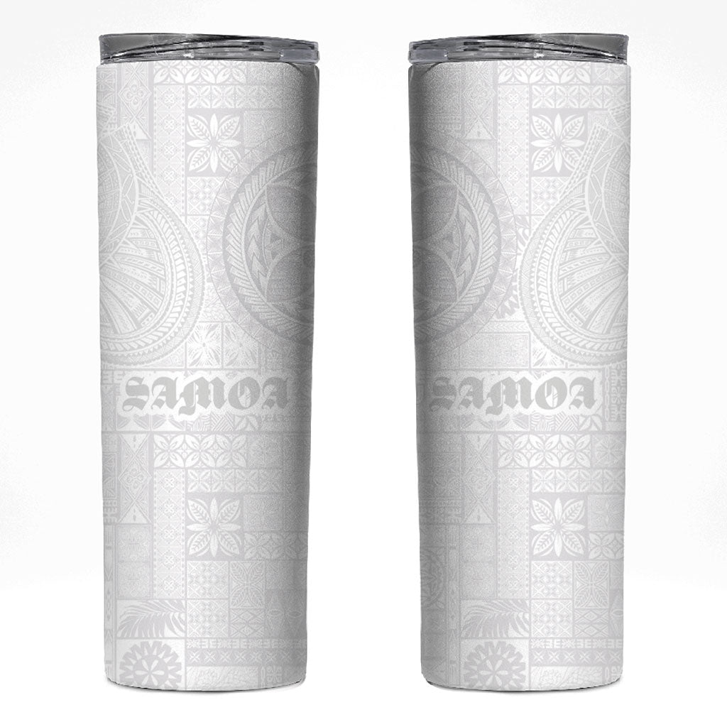 Samoa Lotu Tamaiti Skinny Tumbler Tribal Tatau with Siapo Pattern