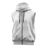 Samoa Lotu Tamaiti Sleeveless Zip Hoodie Tribal Tatau with Siapo Pattern