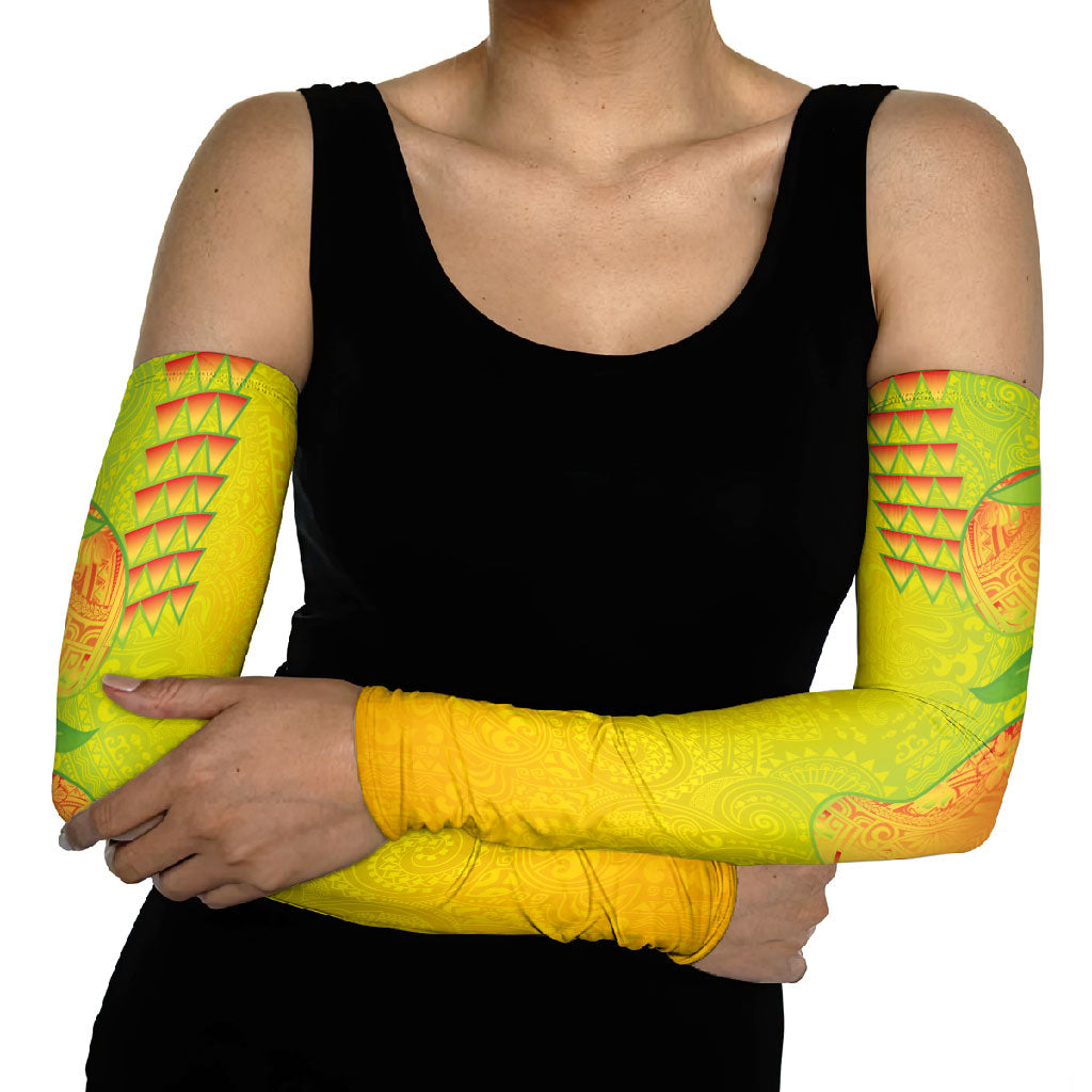 Hawaiian Mango Arm Sleeves Polynesian Art Pattern and Kakau Tattoo