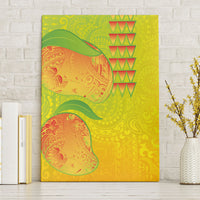 Hawaiian Mango Canvas Wall Art Polynesian Art Pattern and Kakau Tattoo