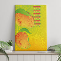 Hawaiian Mango Canvas Wall Art Polynesian Art Pattern and Kakau Tattoo