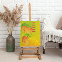 Hawaiian Mango Canvas Wall Art Polynesian Art Pattern and Kakau Tattoo