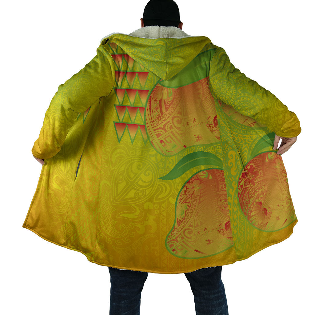Hawaiian Mango Cloak Polynesian Art Pattern and Kakau Tattoo