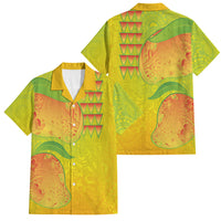 Hawaiian Mango Family Matching Off Shoulder Maxi Dress and Hawaiian Shirt Polynesian Art Pattern and Kakau Tattoo