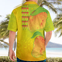 Hawaiian Mango Hawaiian Shirt Polynesian Art Pattern and Kakau Tattoo