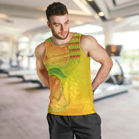 Hawaiian Mango Men Tank Top Polynesian Art Pattern and Kakau Tattoo