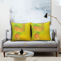 Hawaiian Mango Pillow Cover Polynesian Art Pattern and Kakau Tattoo