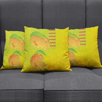 Hawaiian Mango Pillow Cover Polynesian Art Pattern and Kakau Tattoo