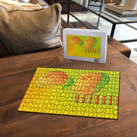 Hawaiian Mango Puzzle Polynesian Art Pattern and Kakau Tattoo