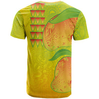 Hawaiian Mango T Shirt Polynesian Art Pattern and Kakau Tattoo