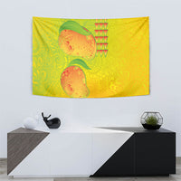 Hawaiian Mango Tapestry Polynesian Art Pattern and Kakau Tattoo