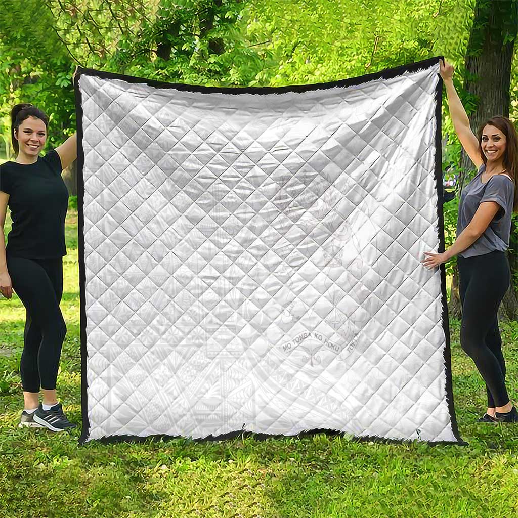 Tonga Faka Sepitema Quilt Ngatu Pattern with Plumeria and Hibiscus