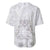 Tonga Faka Sepitema Baseball Jersey Ngatu and Floral Pattern with Blooming Hibiscus