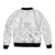 Tonga Faka Sepitema Bomber Jacket Ngatu and Floral Pattern with Blooming Hibiscus