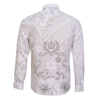 Tonga Faka Sepitema Family Matching Long Sleeve Bodycon Dress and Hawaiian Shirt Ngatu and Floral Pattern with Blooming Hibiscus LT03 - Polynesian Pride