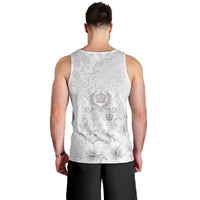 Tonga Faka Sepitema Men Tank Top Ngatu and Floral Pattern with Blooming Hibiscus LT03 - Polynesian Pride