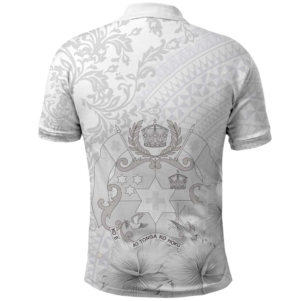 Tonga Faka Sepitema Polo Shirt Ngatu and Floral Pattern with Blooming Hibiscus LT03 - Polynesian Pride