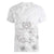 Tonga Faka Sepitema Women V-Neck T-Shirt Ngatu and Floral Pattern with Blooming Hibiscus