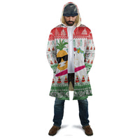 Hawaiian Mele Kalikimaka Cloak Funny Pineapple Surfing with Map Christmas Stripe Elements LT03 - Polynesian Pride