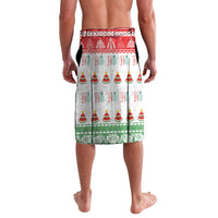 Hawaiian Mele Kalikimaka Lavalava Funny Pineapple Surfing with Map Christmas Stripe Elements LT03 - Polynesian Pride