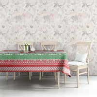 Hawaiian Mele Kalikimaka Tablecloth Funny Pineapple Surfing with Map Christmas Stripe Elements LT03 - Polynesian Pride