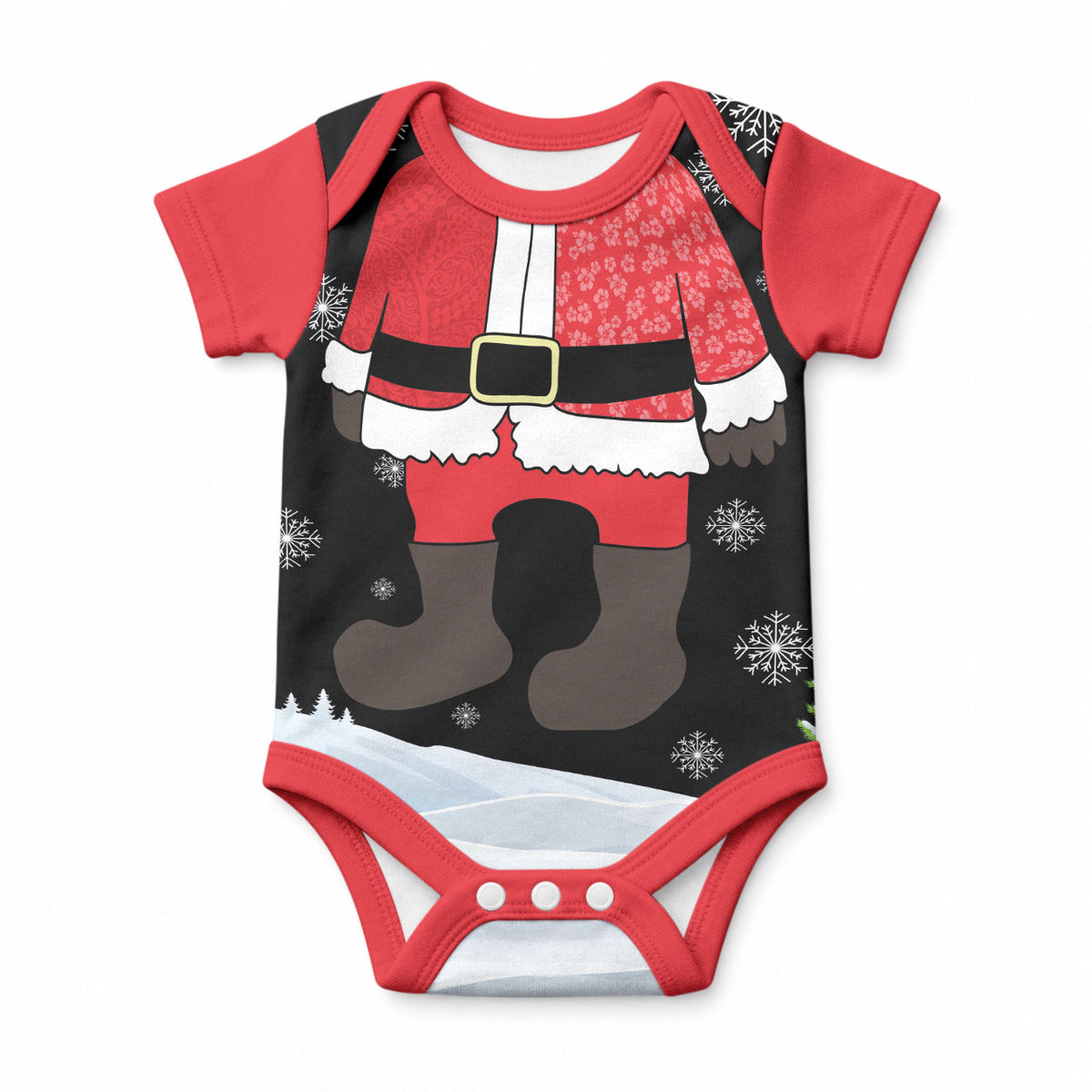 Polynesian Santa Claus Costume Funny Baby Onesie