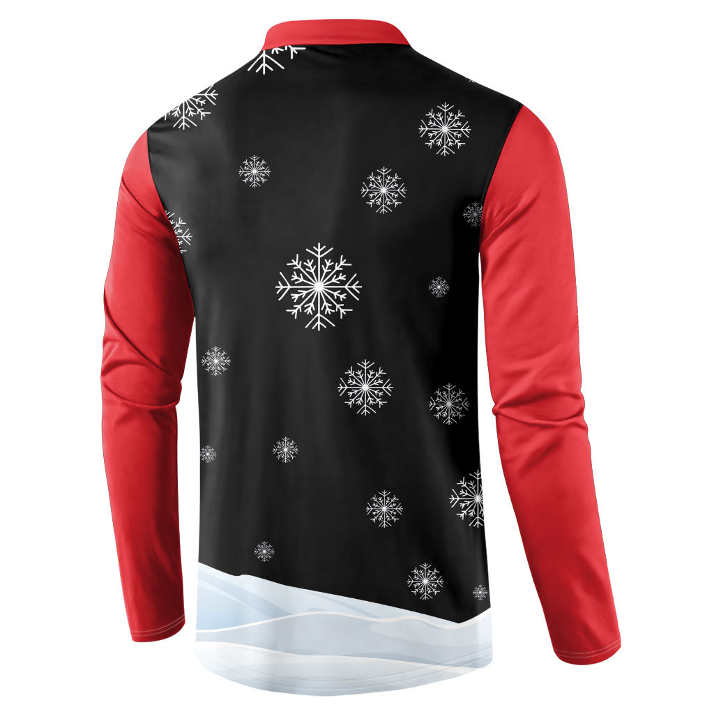 Polynesian Santa Claus Costume Funny Button Sweatshirt LT03 - Polynesian Pride