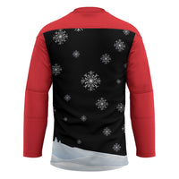 Polynesian Santa Claus Costume Funny Hockey Jersey LT03 - Polynesian Pride