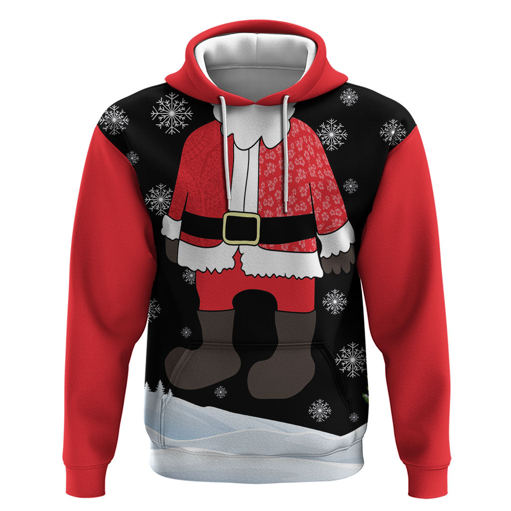 Polynesian Santa Claus Costume Funny Hoodie LT03 Pullover Hoodie Multicolor - Polynesian Pride