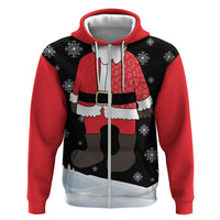 Polynesian Santa Claus Costume Funny Hoodie LT03 Zip Hoodie Multicolor - Polynesian Pride