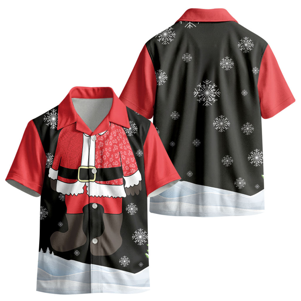 Polynesian Santa Claus Costume Funny Kid Hawaiian Shirt LT03 - Polynesian Pride