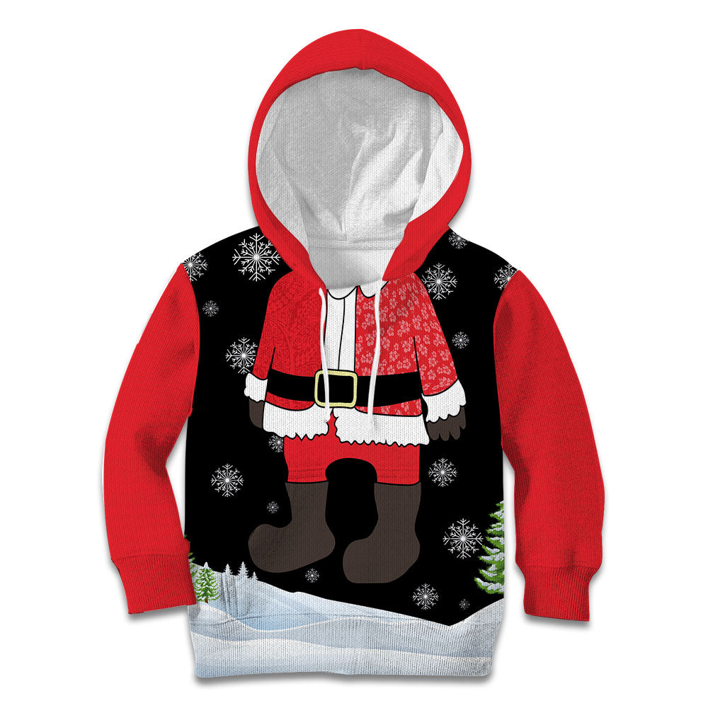Polynesian Santa Claus Costume Funny Kid Hoodie LT03 Hoodie Multicolor - Polynesian Pride