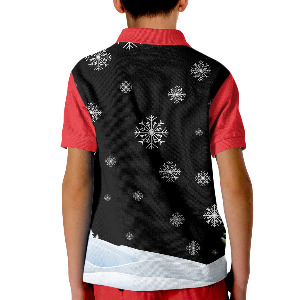 Polynesian Santa Claus Costume Funny Kid Polo Shirt LT03 - Polynesian Pride