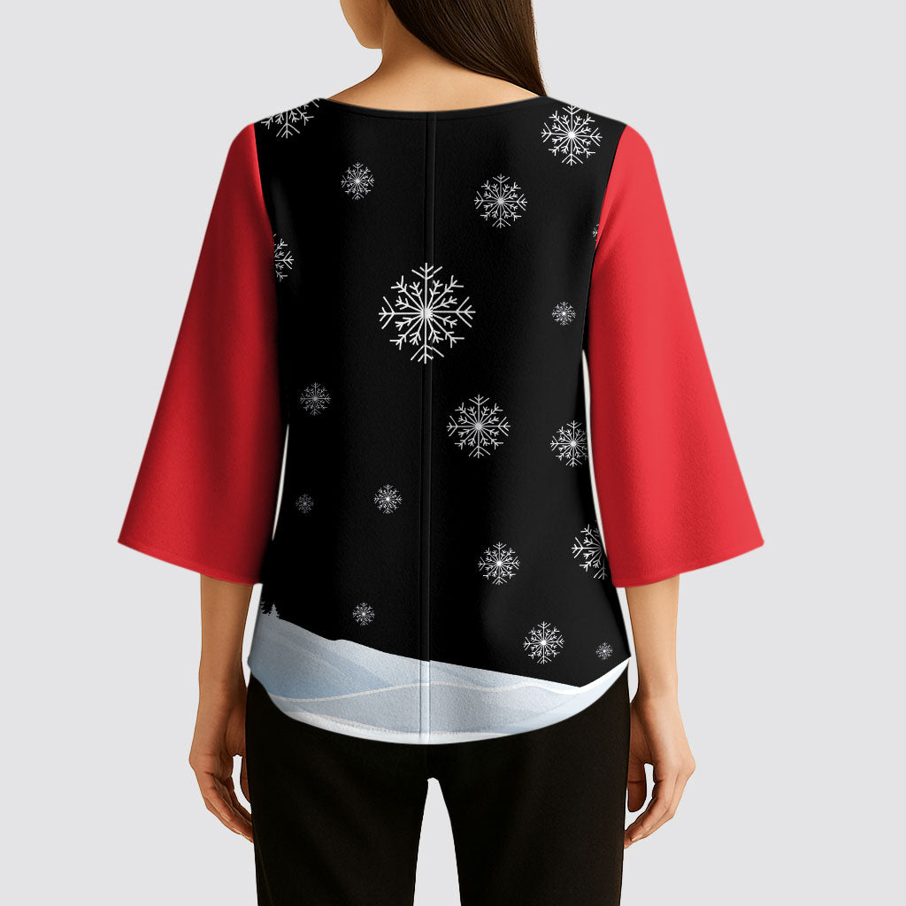 Polynesian Santa Claus Costume Funny Kimono Sleeve Blouse LT03 - Polynesian Pride