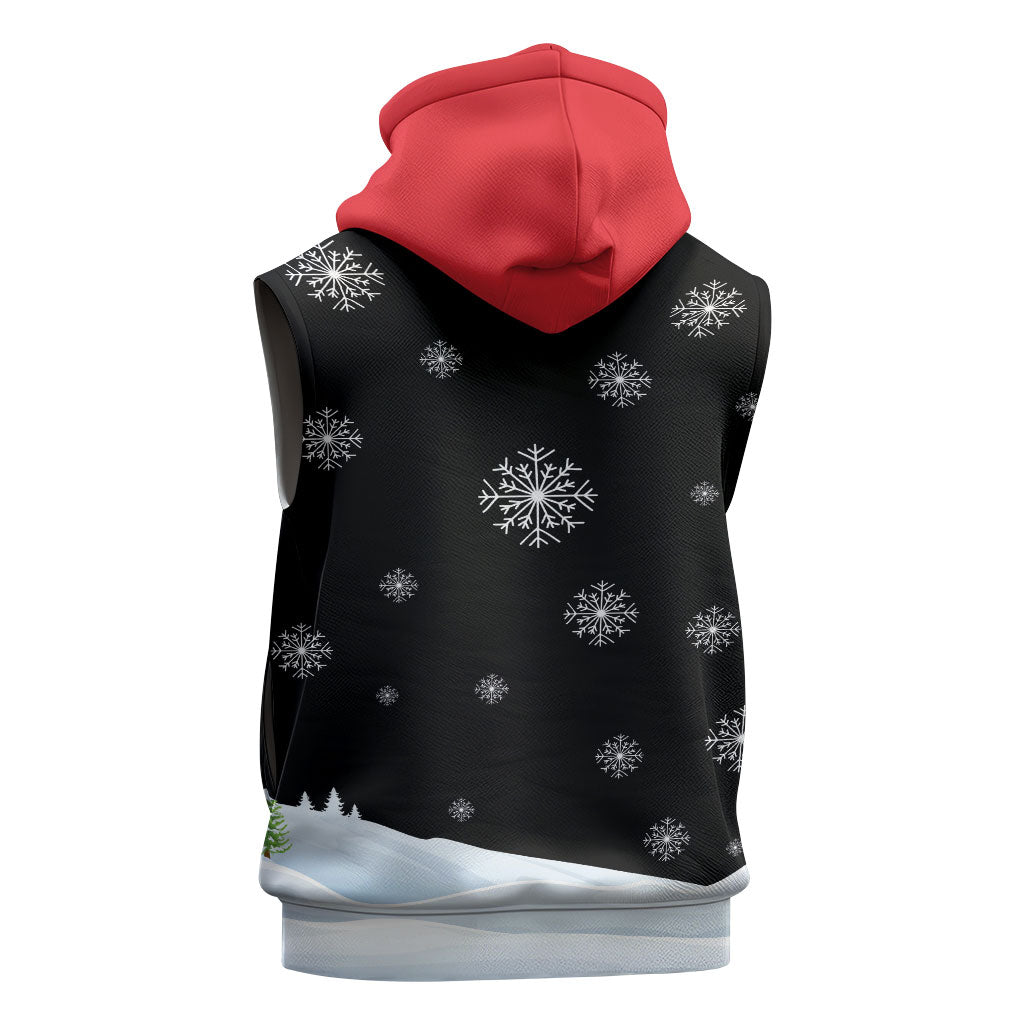 Polynesian Santa Claus Costume Funny Sleeveless Hoodie LT03 - Polynesian Pride