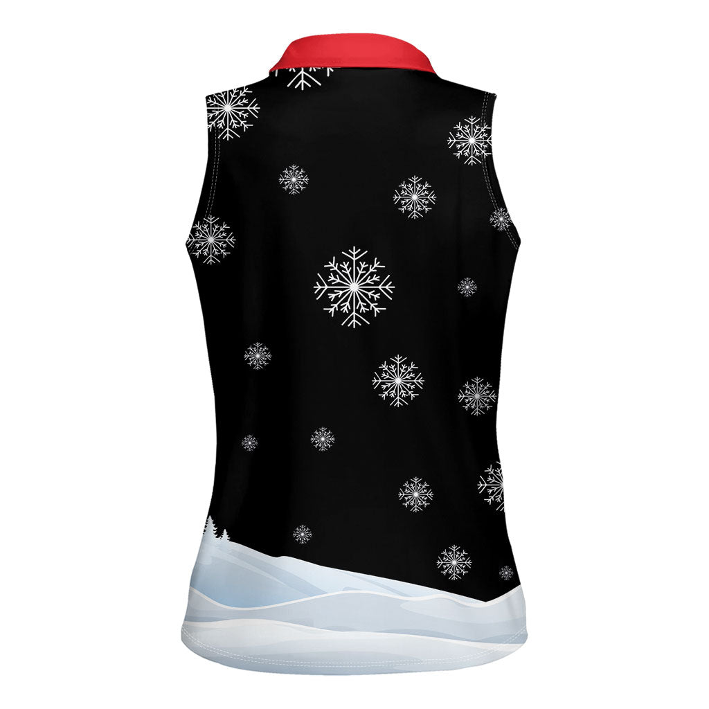Polynesian Santa Claus Costume Funny Women Sleeveless Polo Shirt LT03 - Polynesian Pride