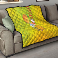 Hawaiian Mango Mele Kalikimaka Quilt Santa Claus Surfing with Turtle Mango Christmas LT03 - Polynesian Pride