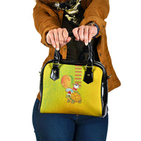 Hawaiian Mango Mele Kalikimaka Shoulder Handbag Santa Claus Surfing with Turtle Mango Christmas LT03 One Size Multicolor - Polynesian Pride