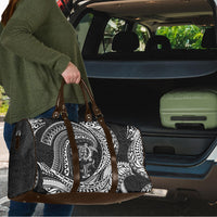 Hawaiian Turtle and Shark Travel Bag Kakau Tribal with Polynesian Pattern Black Color LT03 - Polynesian Pride