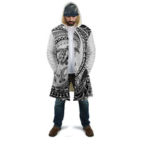 Hawaiian Turtle and Shark Cloak Kakau Tribal with Polynesian Pattern White Color LT03 - Polynesian Pride
