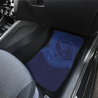 Hawaiian Turtle and Shark Car Mats Kakau Tribal with Polynesian Pattern Blue Color LT03 - Polynesian Pride