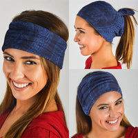 Hawaiian Turtle and Shark Neck Gaiter Kakau Tribal with Polynesian Pattern Blue Color LT03 - Polynesian Pride