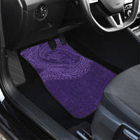 Hawaiian Turtle and Shark Car Mats Kakau Tribal with Polynesian Pattern Purple Color LT03 - Polynesian Pride