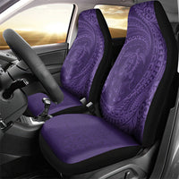 Hawaiian Turtle and Shark Car Seat Cover Kakau Tribal with Polynesian Pattern Purple Color LT03 - Polynesian Pride