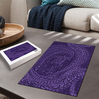 Hawaiian Turtle and Shark Puzzle Kakau Tribal with Polynesian Pattern Purple Color LT03 - Polynesian Pride