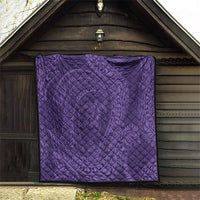 Hawaiian Turtle and Shark Quilt Kakau Tribal with Polynesian Pattern Purple Color LT03 - Polynesian Pride