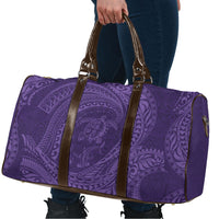 Hawaiian Turtle and Shark Travel Bag Kakau Tribal with Polynesian Pattern Purple Color LT03 - Polynesian Pride