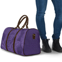 Hawaiian Turtle and Shark Travel Bag Kakau Tribal with Polynesian Pattern Purple Color LT03 - Polynesian Pride